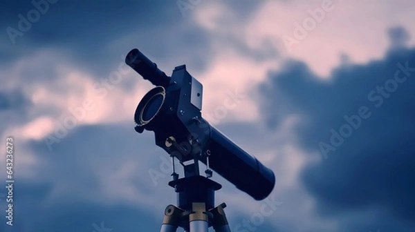 Fototapeta Telescope is an optical device for observing and exploration of stars and planets