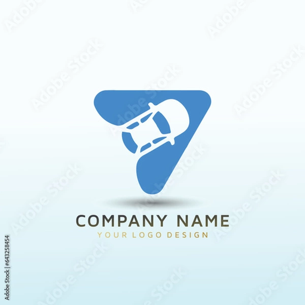 Obraz car parking vector logo design