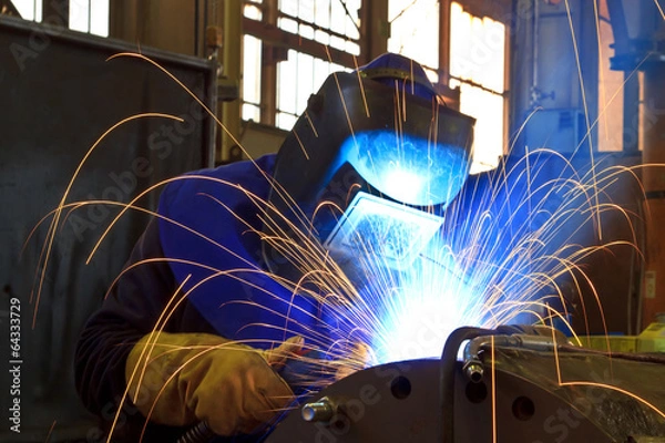Obraz Schweißer in der Fabrik