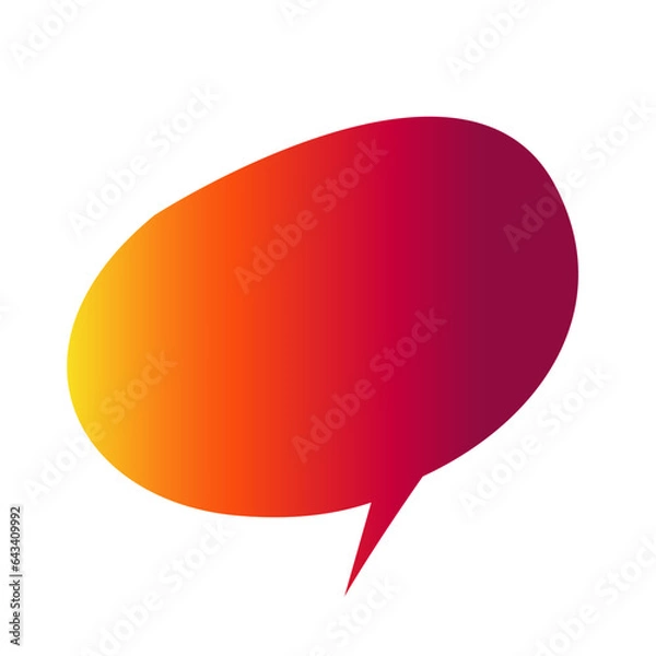 Fototapeta Gradient Speech Bubble