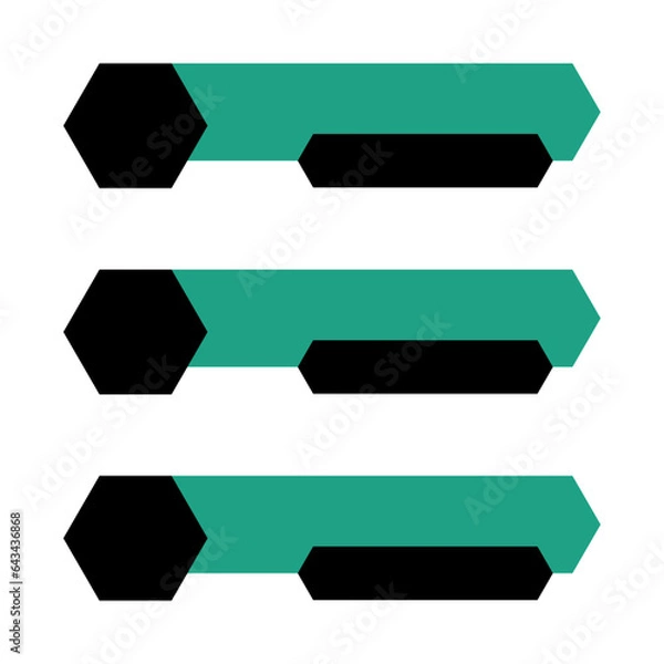 Fototapeta Modern infographics list vector element