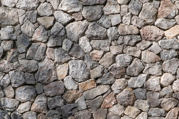 Obraz Antique stonewall texture material construction for background.