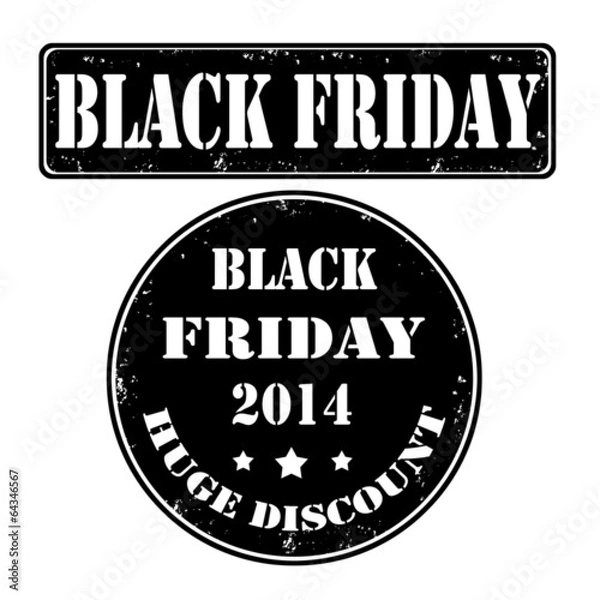 Obraz Black friday stamps