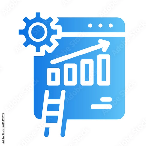 Fototapeta development gradient icon