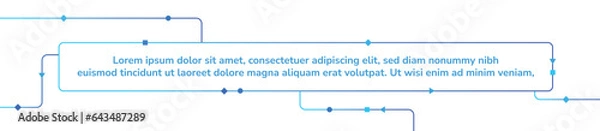 Obraz Vector text box technology, text box templates