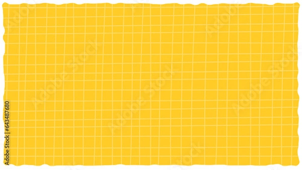 Obraz Vector hand-drawn seamless checkered pattern yellow background
