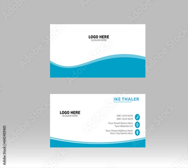 Obraz business card template.