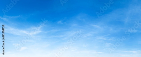 Obraz blue sky with white cloud background