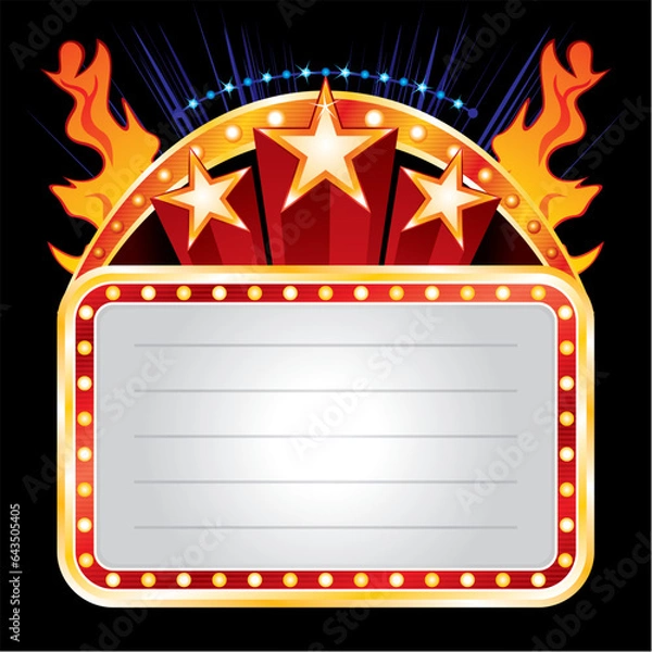 Obraz Hot event invitation sign