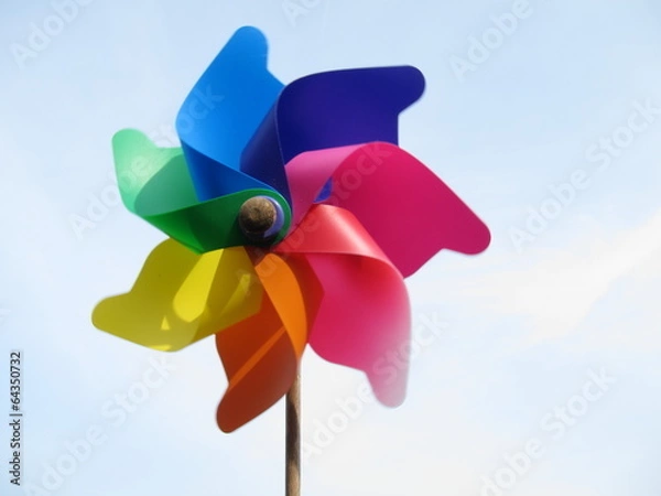 Obraz Brightly coloured pinwheel