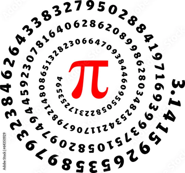 Fototapeta Pi, 3,14, Dzień Liczby Pi, liczba, spirala, matematyka, matematyka, symbol