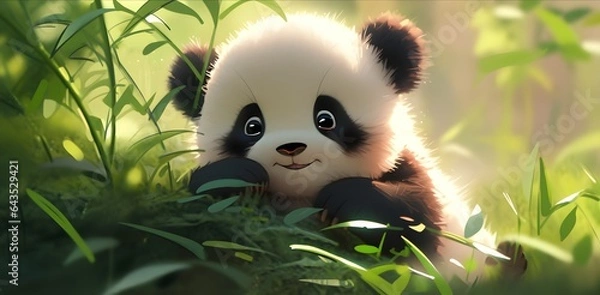 Obraz 卡通大熊猫cartoon panda