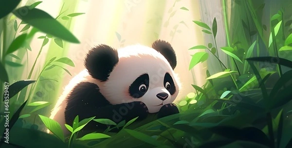 Obraz 卡通大熊猫cartoon panda