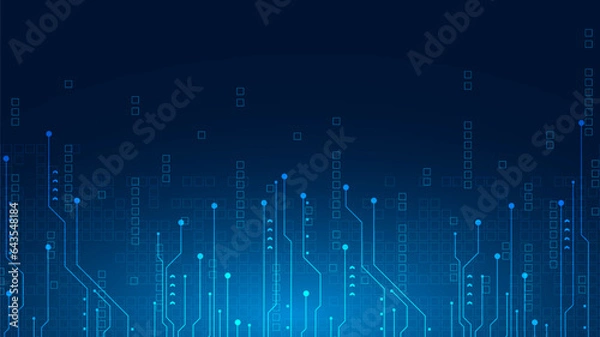 Fototapeta hi-tech digital data abstract design