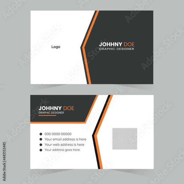 Fototapeta Simple business card template