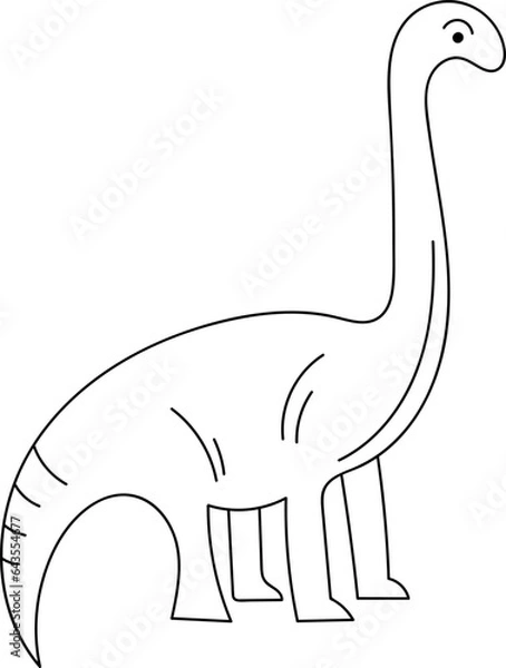 Obraz Dinosaur Lined Silhouette