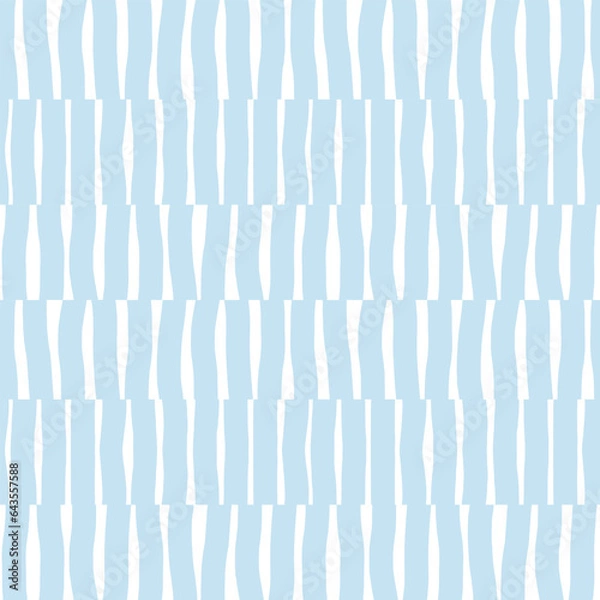 Fototapeta Abstract seamless texture with small vertical lines. Hand drawn monochrome vector pattern. Modern simple geometrical background
