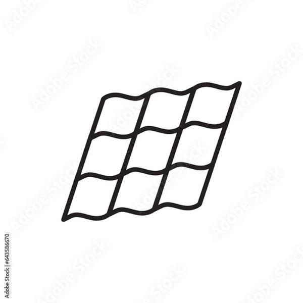 Fototapeta roof tile icon design vector