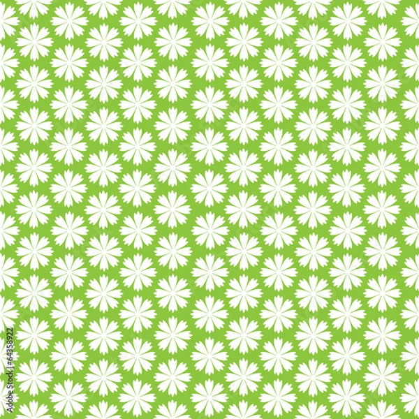 Obraz white carnation flowers seamless pattern