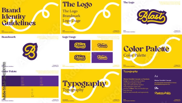 Obraz Food Brand Guidelines Free Template