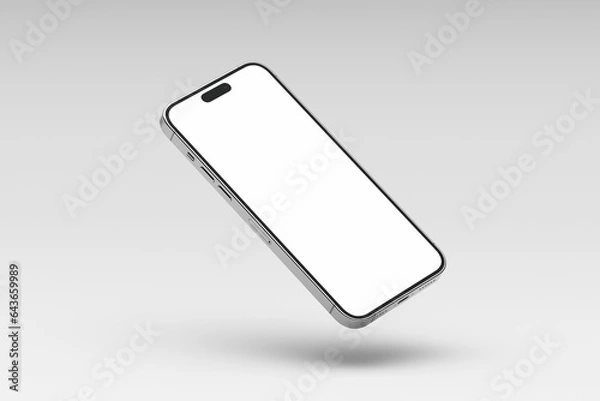 Fototapeta Flaoting Phone in studio Mockup