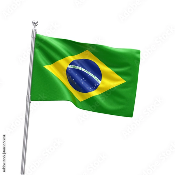 Obraz Bandeira do Brasil Elemento 3D