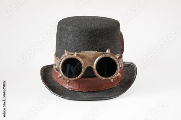 Obraz Steampunk hat and goggles