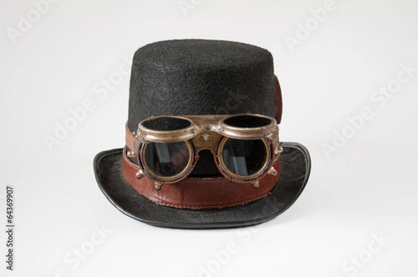 Obraz Steampunk hat and goggles