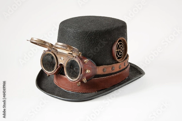 Obraz Steampunk hat and goggles