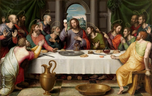 Fototapeta The Last Supper (Última Cena) Juan de Juanes