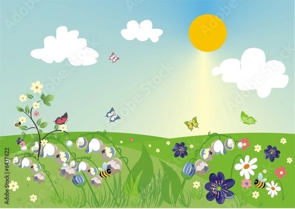 Obraz spring landscape