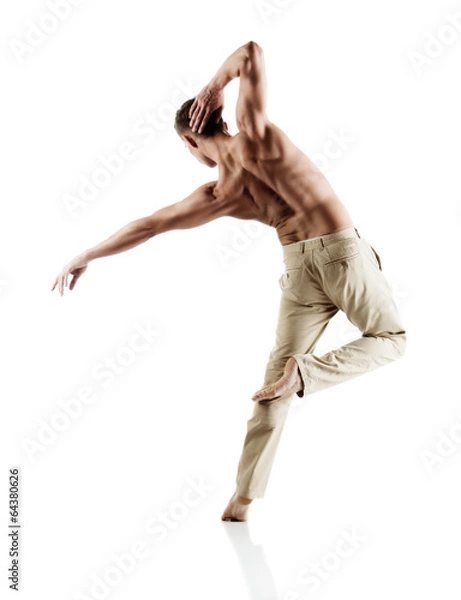Obraz Caucasian male dancer