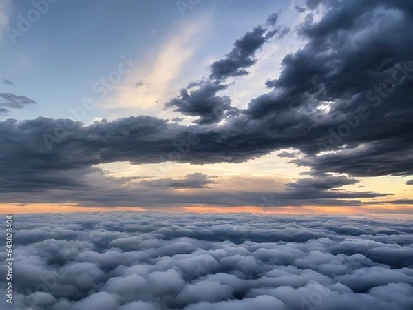 Fototapeta clouds in the sky