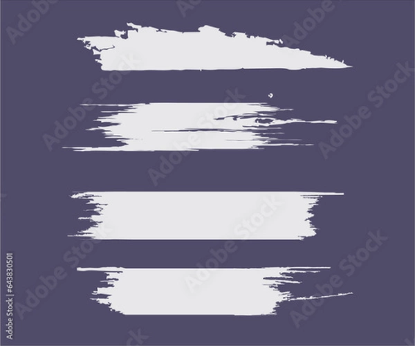 Fototapeta Set of torn paper pieces design background vector