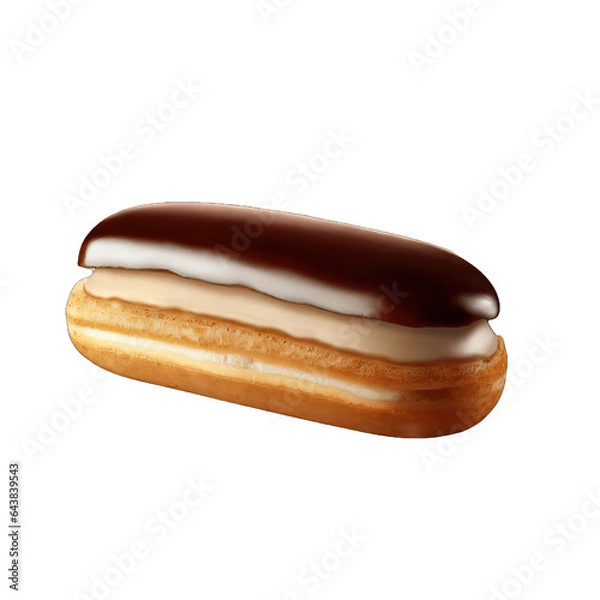 Obraz Exquisite Eclair Cake Delight, Generative AI