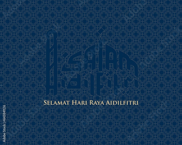 Obraz Muslim Islamic contemporary designer pattern in vector format