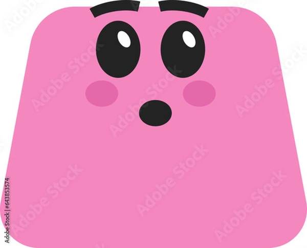 Obraz Geometric with Cute Face