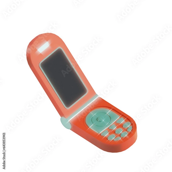 Obraz Groovy 3d icon retro 80s 90s elements