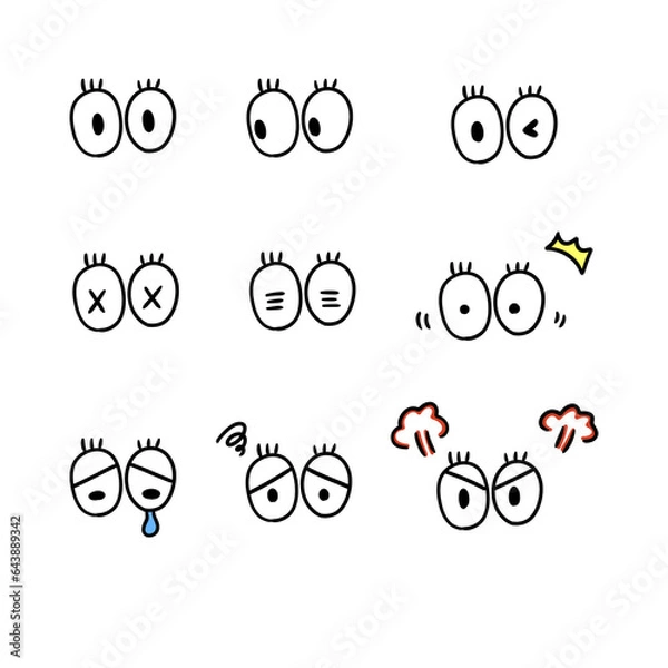 Obraz 目のイラストセット