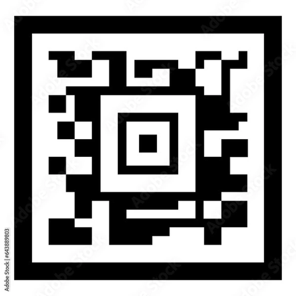 Fototapeta Simple fake bar code PNG image