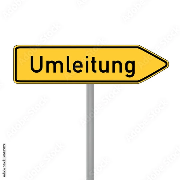 Obraz verkehrszeichen umleitung
