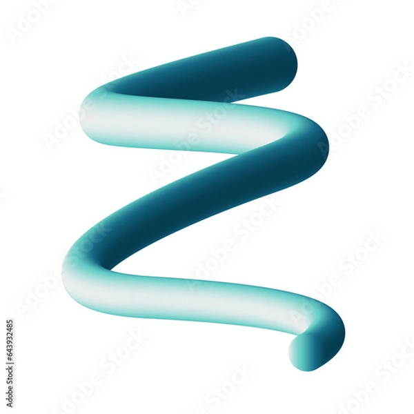 Obraz 3D Squiggle Element