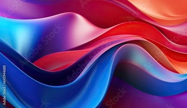 Fototapeta Abstract Design : Colorful Silky Texture in Pink, Purple, Blue