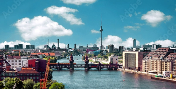 Obraz zdjęcie lotnicze berlin panorama