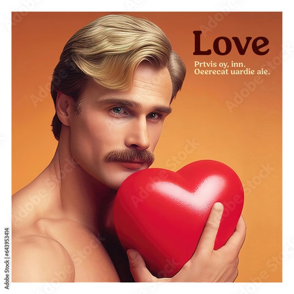 Obraz Valentine 1970s - 05 - Generated by Generative AI