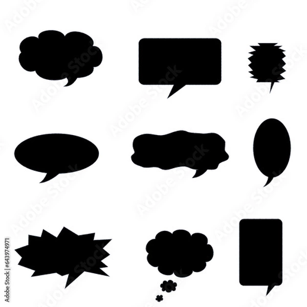 Obraz bubbles speech set shapes
set of speech bubbles
set of comic bubbles
set of black and white bubbles
talk bubbles 