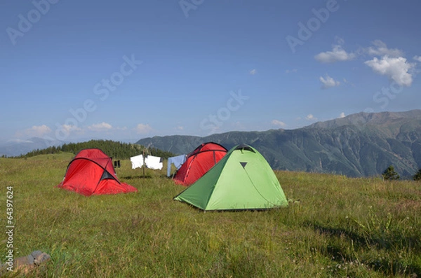 Obraz Camp in at kaçkar mountain