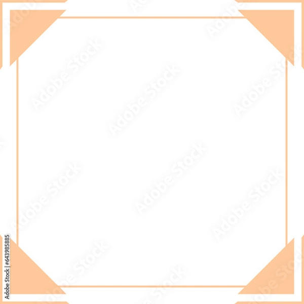 Fototapeta Geometric Square Frame Simple Text Box Quote