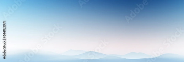 Fototapeta Calm cloudscape horizon with blue sky gradients
