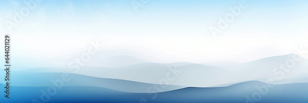 Fototapeta Calm cloudscape horizon with blue sky gradients